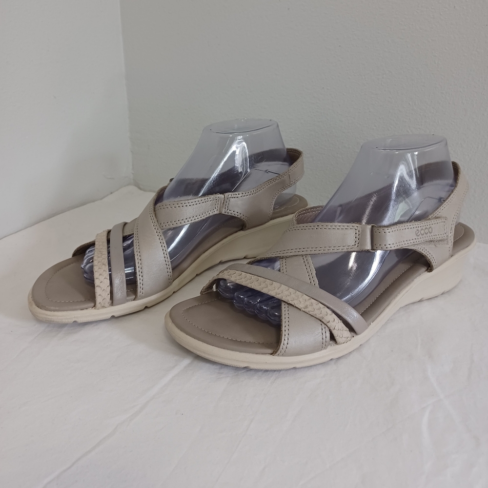 Ecco Felicia comfort sandals gray women's size 41